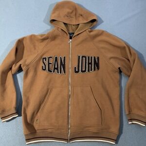 Vintage Y2K Sean John Hoodie Mens XL Authentic Streetwear Baggy Distress Grunge